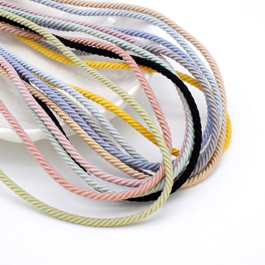 Sewing Necessities - 5M/Lot 2,5mm Elastisch Koord Gevlochten Elastische