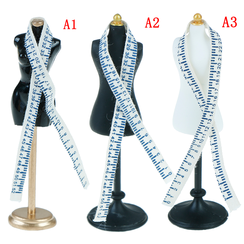 Dress Form Mannequin - 1/12 Mini Hars Speelgoed voor Poppenhuis