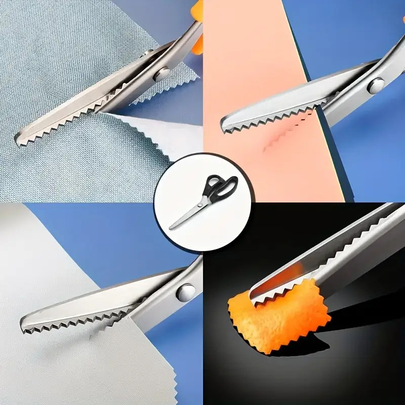 Pinking Shear Blade - Professionele zigzagschaar met gekarteld blad, zware