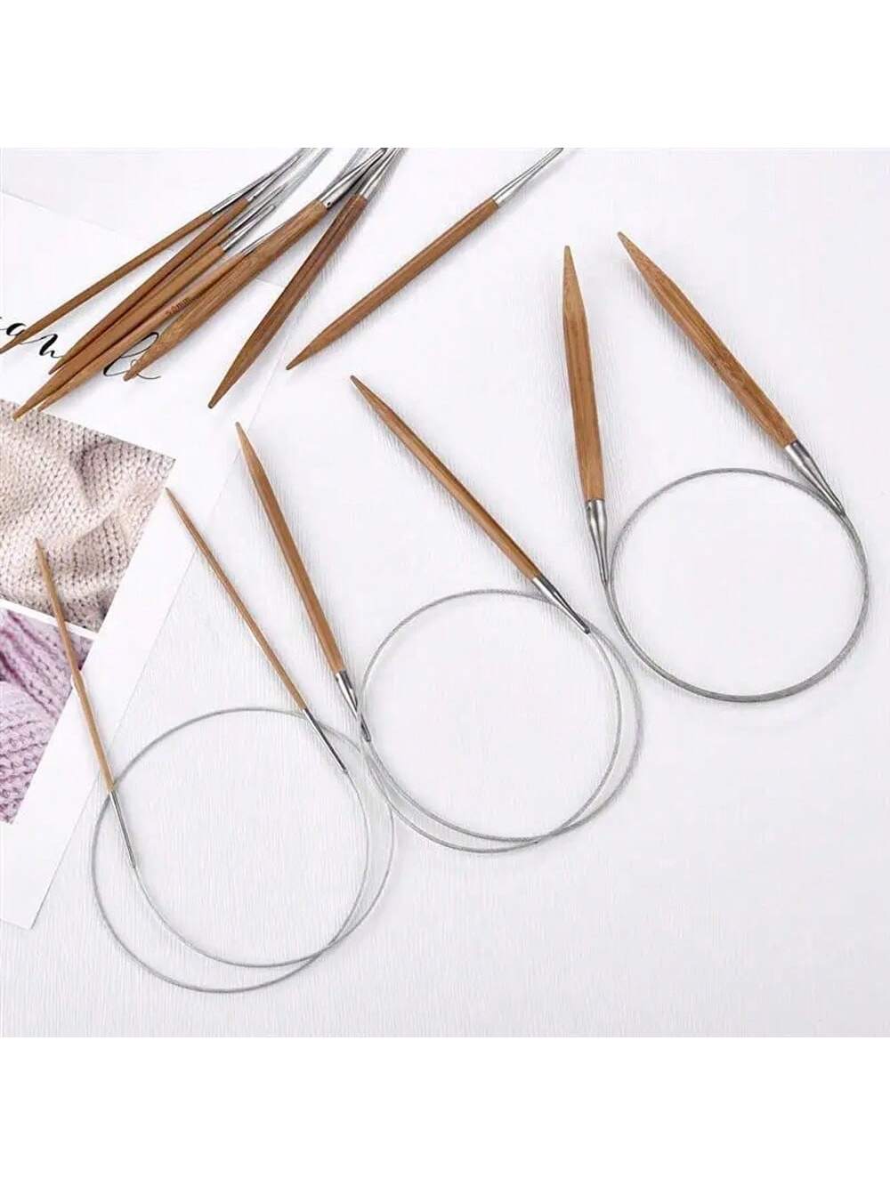 Sewing Necessities - 1 Stuks 3.0-10mm Natuurlijke Bamboe Ronde