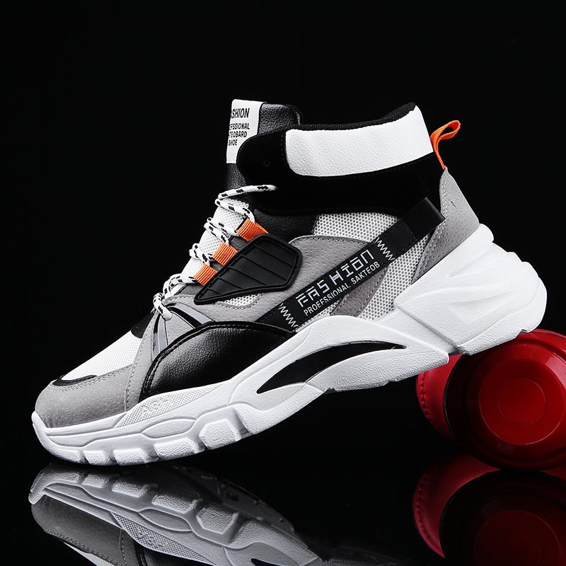 Sewing Front Zipper - Hightop Zomer Mannen Sportschoenen Man Loopschoenen