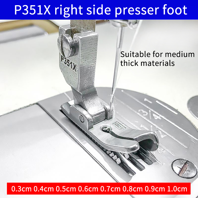 Rolled Hem Foot - Industriële platte naaimachine rechts blokkerende rand