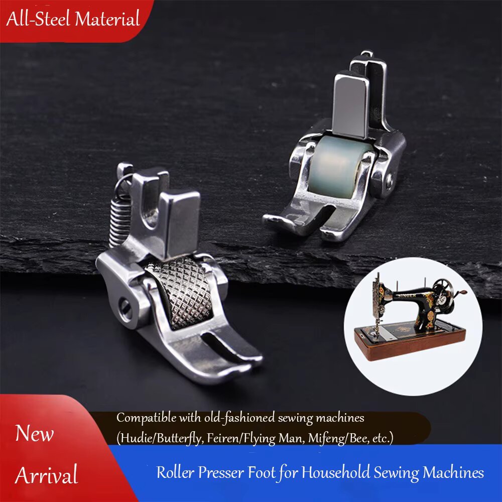 Rolled Hem Foot - Volledig stalen rolvoet voor ouderwetse pedaalnaaimachines,
