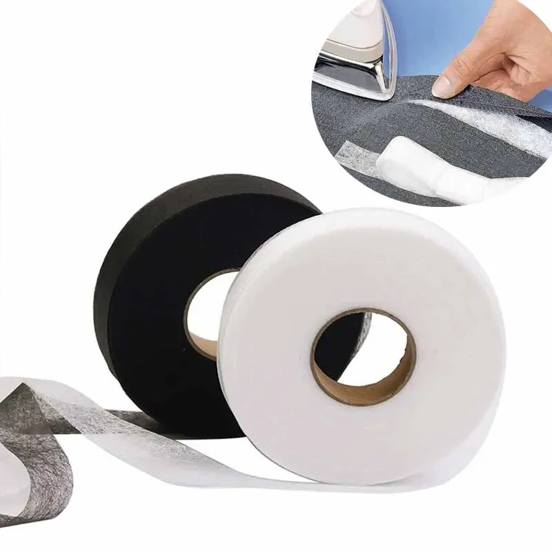 Hem Tape Fusible - 50M/Rol Dubbelzijdige Niet-Geweven Interlining Zelfklevende Stof