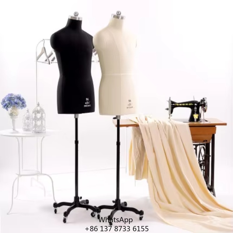 Dress Form Mannequin - Mannequin voor naaien, mannelijke halve torso,