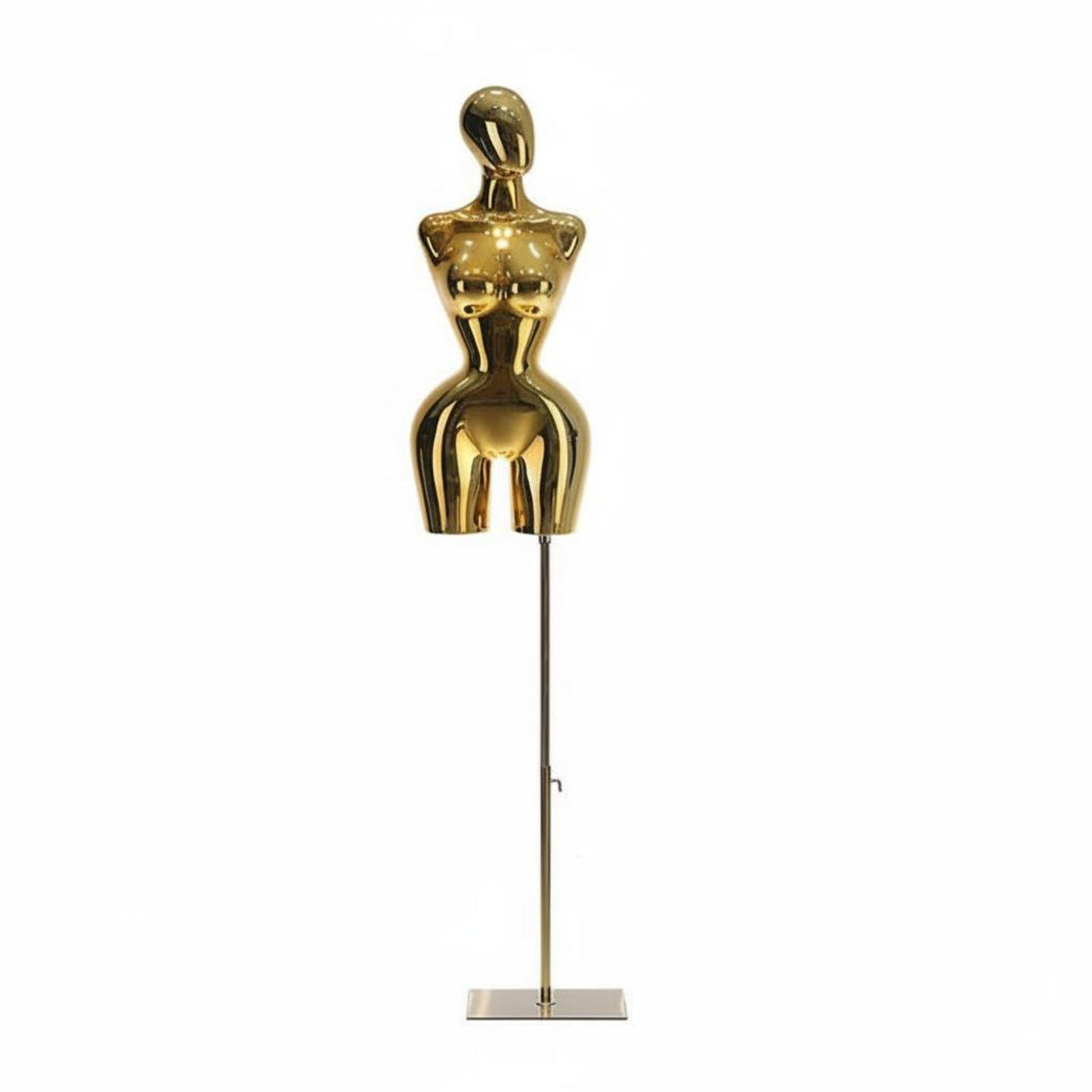 Dress Form Mannequin - Vrouwelijke paspop met hoogglans afwerking, stabiele