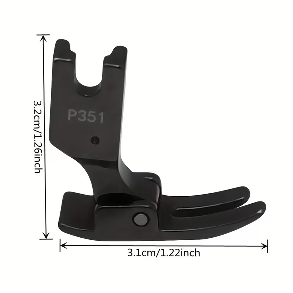 P351 Alle stalen naaivoet zwar - Rolled Hem Foot recensie en prijs