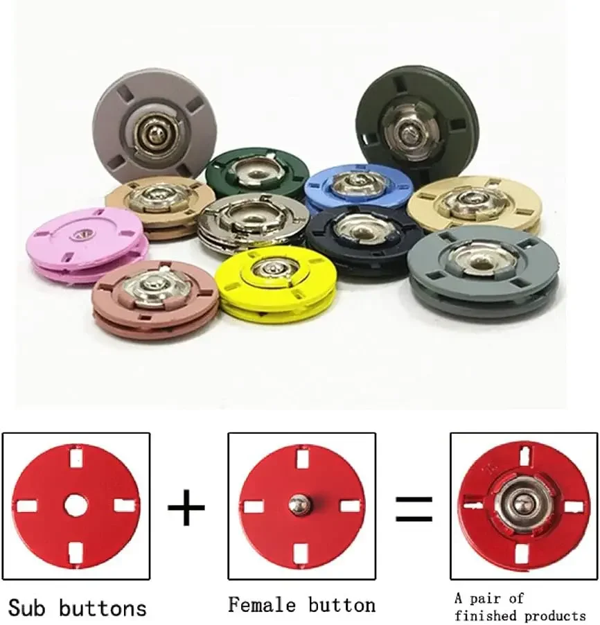 Kleurrijke metalen drukknopen  - Button Hole Cutter recensie en prijs