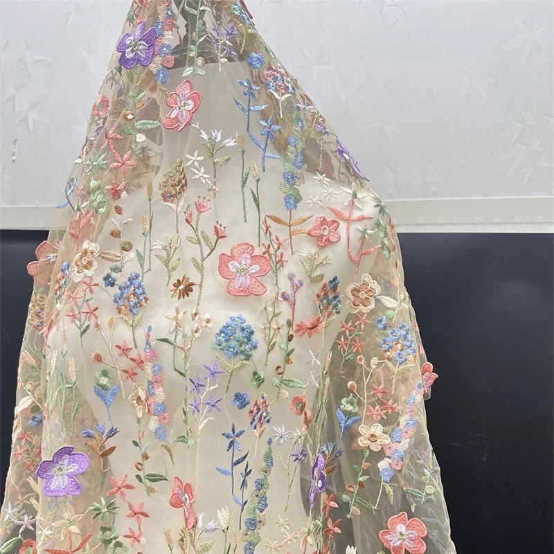 3d Bloemen Geborduurde Tule St - Textile And Sewing Materials recensie en prijs
