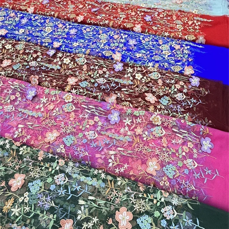 3d Bloemen Geborduurde Tule St - Textile And Sewing Materials recensie en prijs