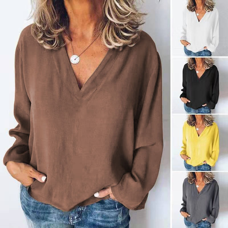 Damesshirt met stiksels, losse - Sewing V recensie en prijs