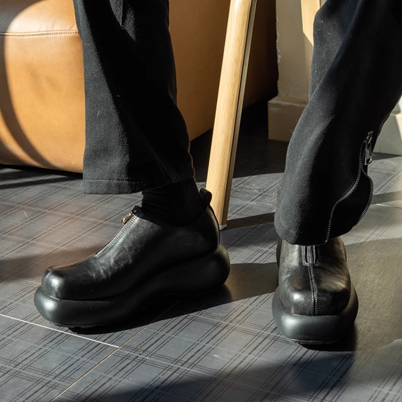 Derbyschoenen voor heren Hoogt - Sewing Front Zipper recensie en prijs