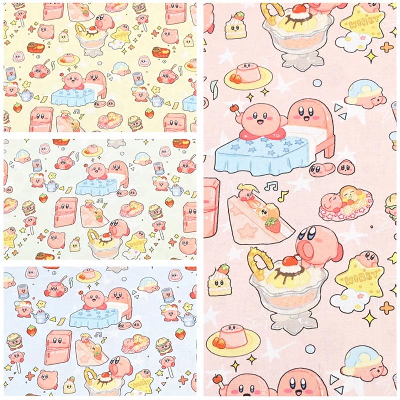 Cartoon Kirby 100% katoenen st - Textile And Sewing Materials recensie en prijs